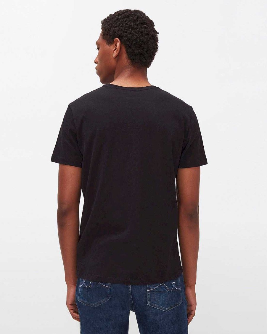 Uomo 7 For All Mankind Camicie | T-Shirt In Misto Cashmere Nero