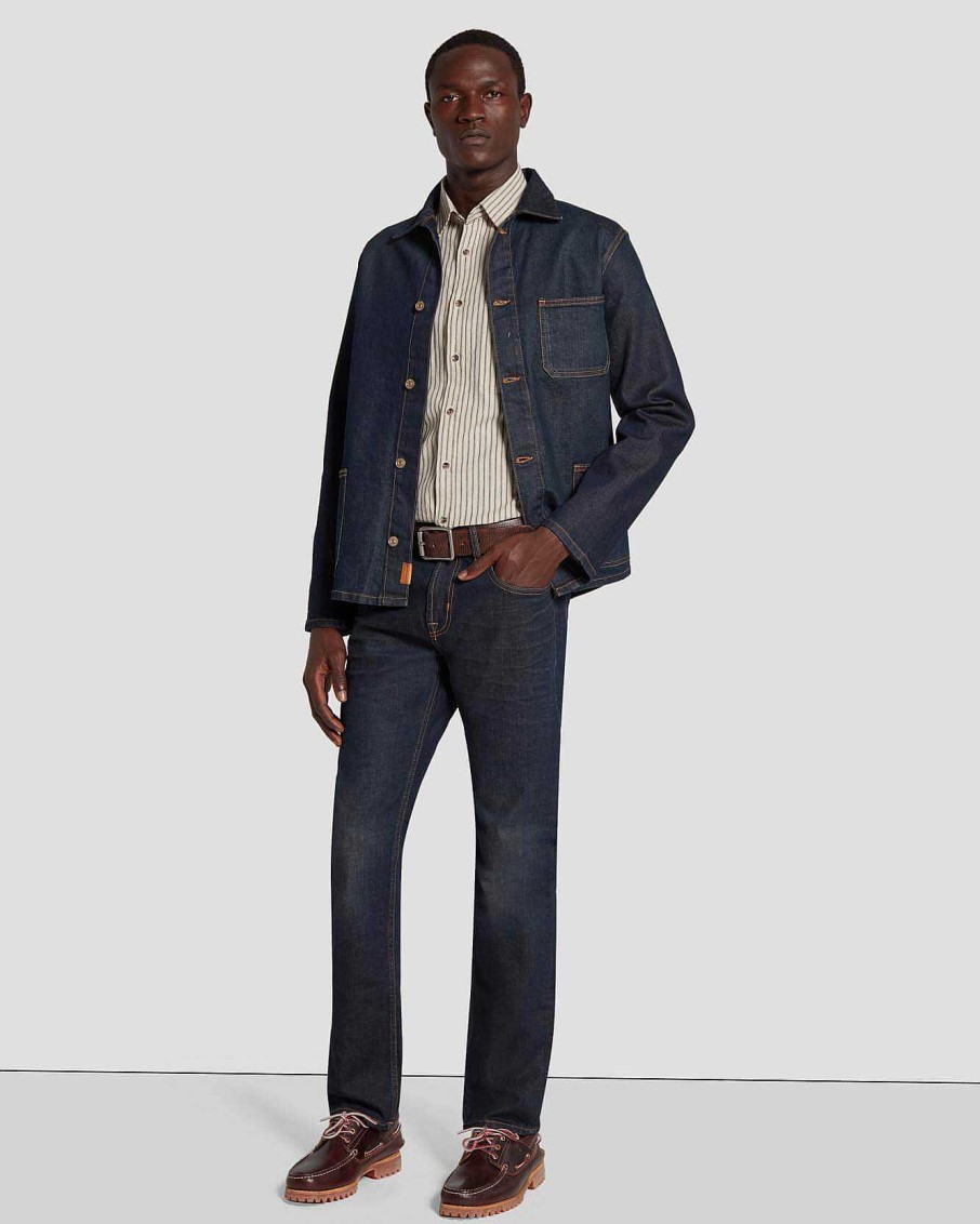 Uomo 7 For All Mankind Jeans | Eredita Giapponese Il Dritto Dentro Cammina Sui Camion