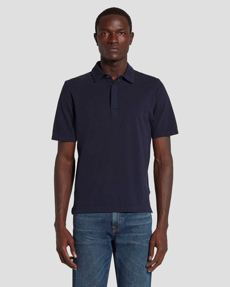 Uomo 7 For All Mankind Camicie | Polo In Maglia Pique Marina Militare