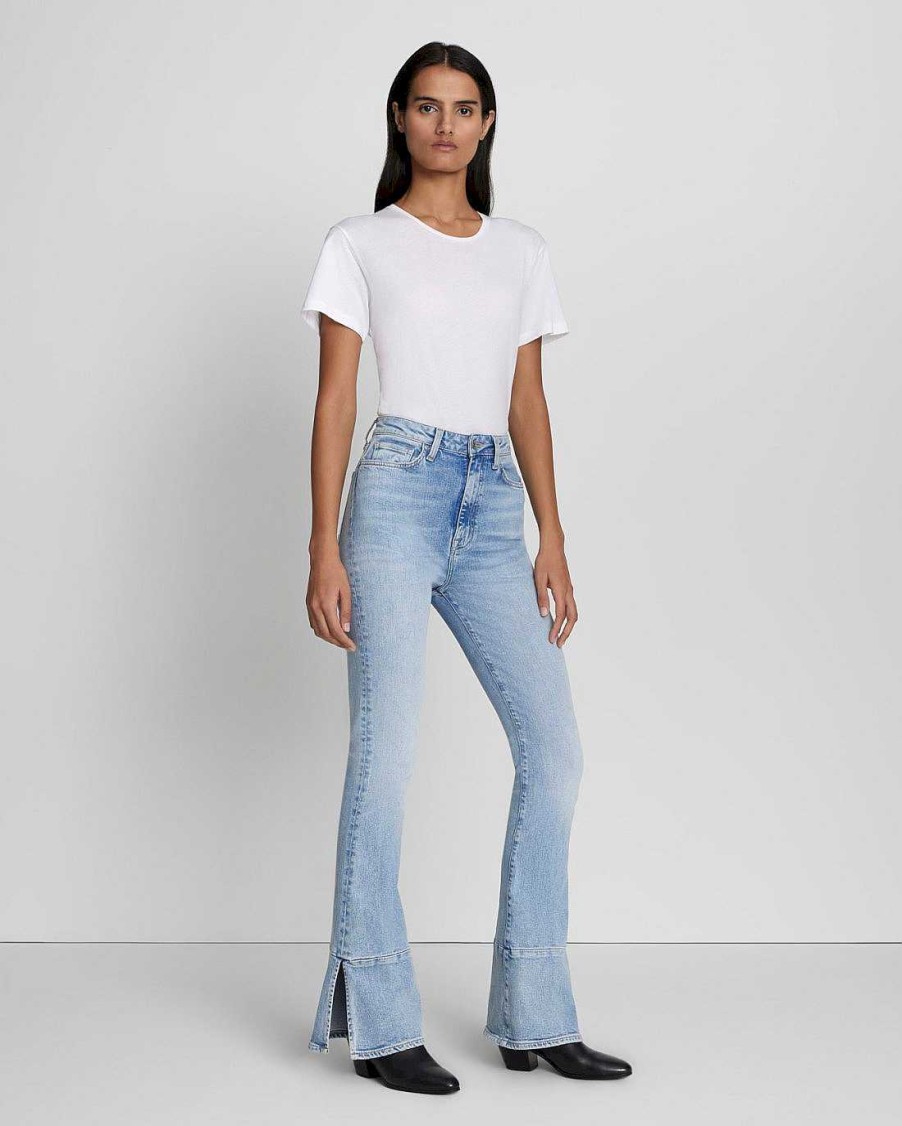 Donne 7 For All Mankind Jeans | Tailorless No Filter Uhr Skinny Bootcut In Mertone