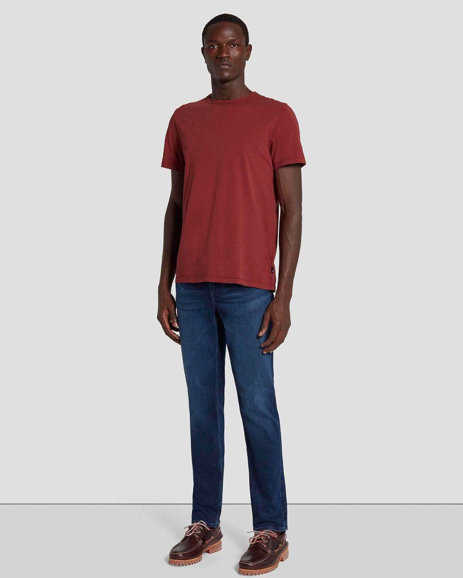 Uomo 7 For All Mankind Jeans | Earthkind Stretch Tek Slimmy Affusolato Rebus