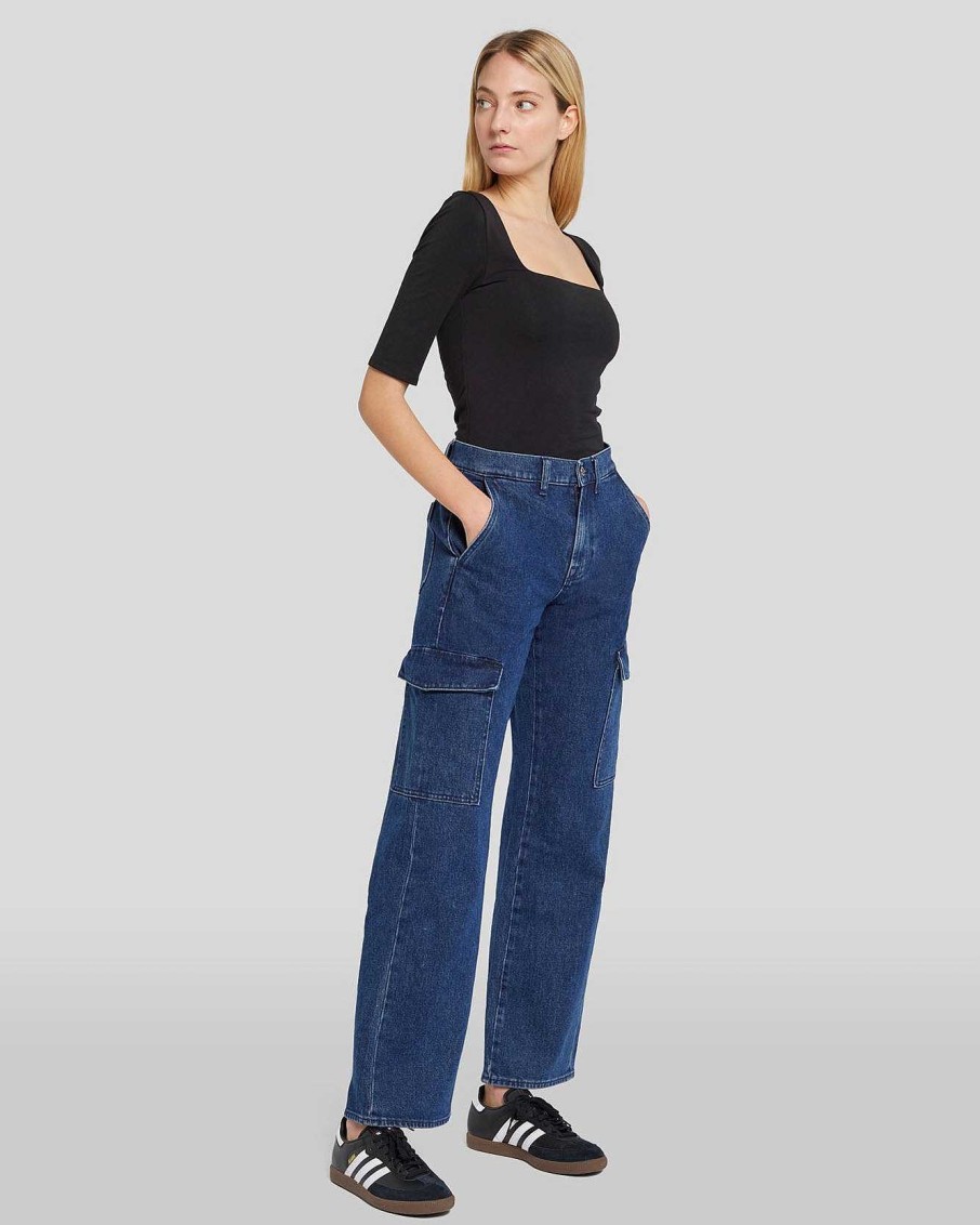 Donne 7 For All Mankind Jeans | Tess Cargo Jean In Sotto Copertura