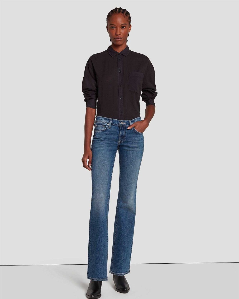 Donne 7 For All Mankind Jeans | Bootcut Originale Dentro New York Oscura