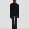 Donne 7 For All Mankind Maglioni | Cardigan In Cashmere Dentro Nero