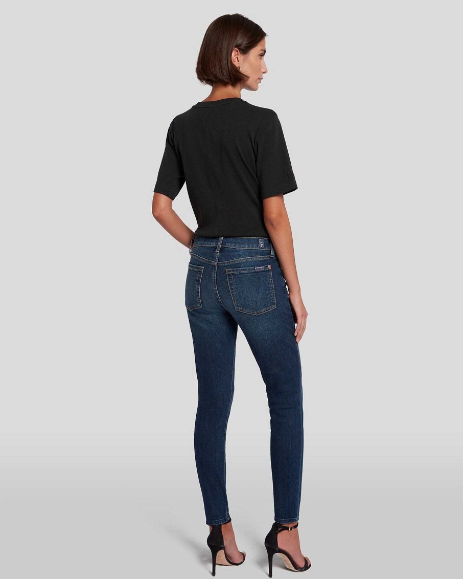 Donne 7 For All Mankind Jeans | B(Air) Autentico Denim Alla Caviglia Skinny In Fate Bairfate