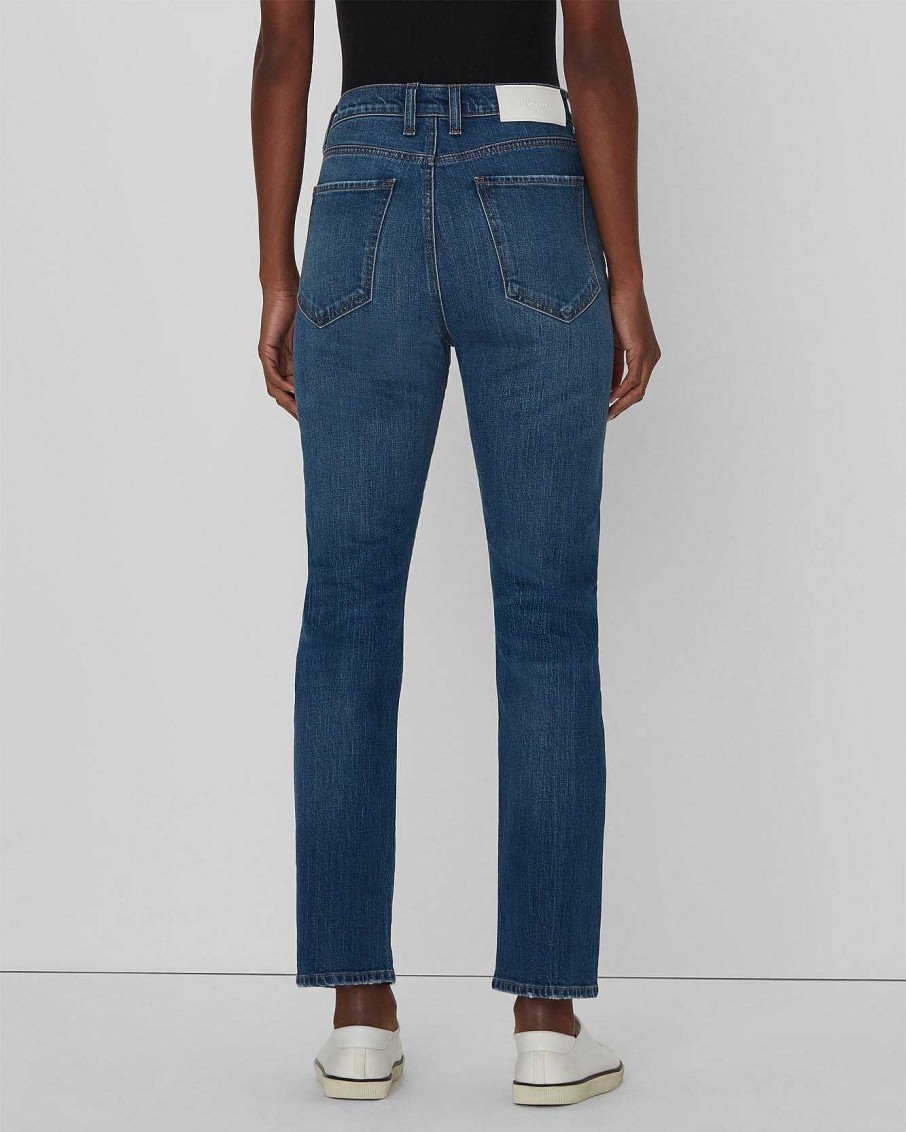 Donne 7 For All Mankind Jeans | Beauty Denim Easy Slim Tagliato Dentro Pinione