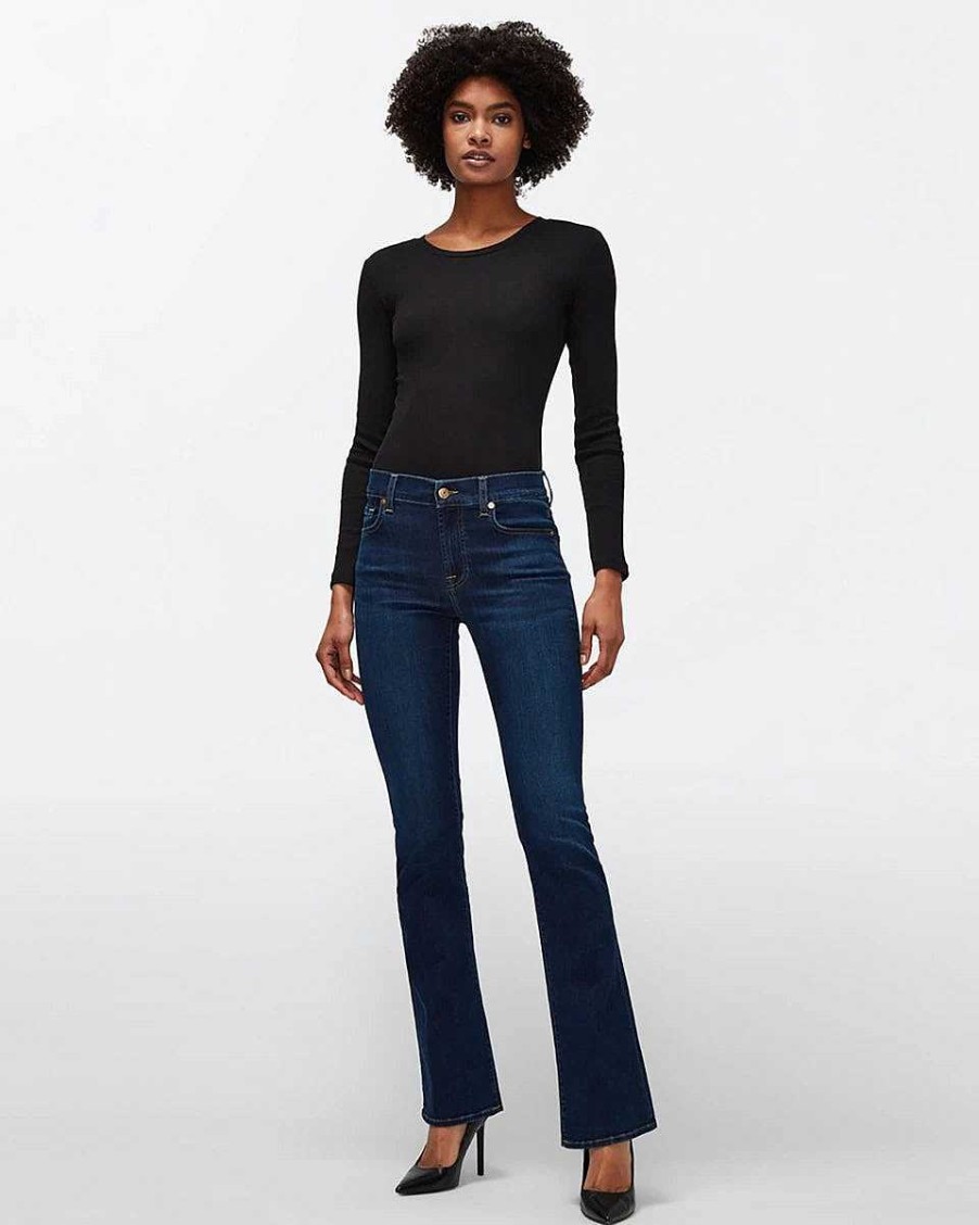 Donne 7 For All Mankind Jeans | B(Air) Kimmie Bootcut Impreziosito Indaco Risciacquato