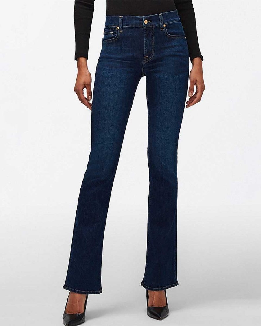 Donne 7 For All Mankind Jeans | B(Air) Kimmie Bootcut Impreziosito Indaco Risciacquato