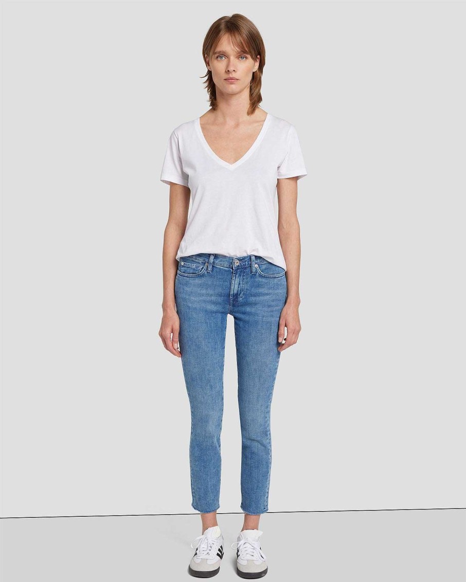 Donne 7 For All Mankind Jeans | Caviglia Roxanne Della Mano Sinistra Dentro Vivere