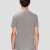 Uomo 7 For All Mankind Magliette | T-Shirt In Misto Cashmere Erica Grigia