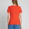 Donne 7 For All Mankind Cime | T-Shirt Con Scollo A V Easy In Cotone Pima Koi