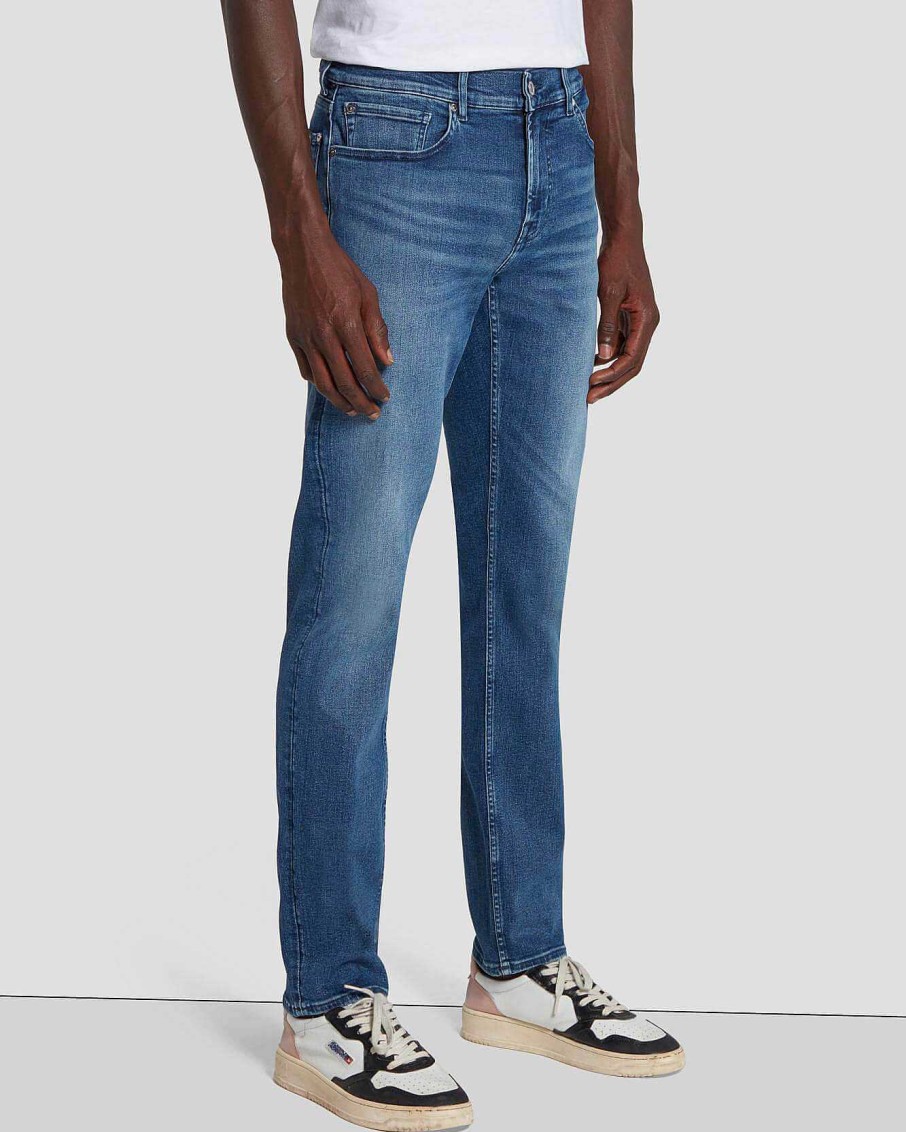 Uomo 7 For All Mankind Jeans | Earthkind Stretch Tek Slimmy In Labirinto