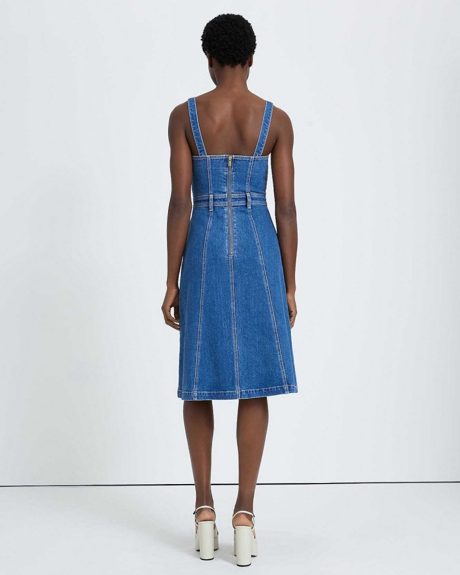 Donne 7 For All Mankind Jeans | Abito Bustier In Denim Di Bellezza Diana