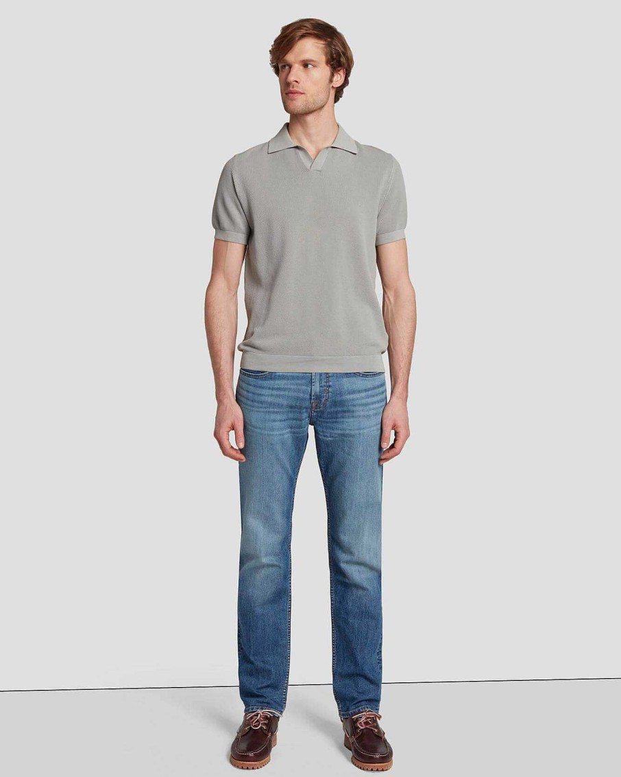 Uomo 7 For All Mankind Jeans | Trama Aerea Direttamente Dentro Alameda