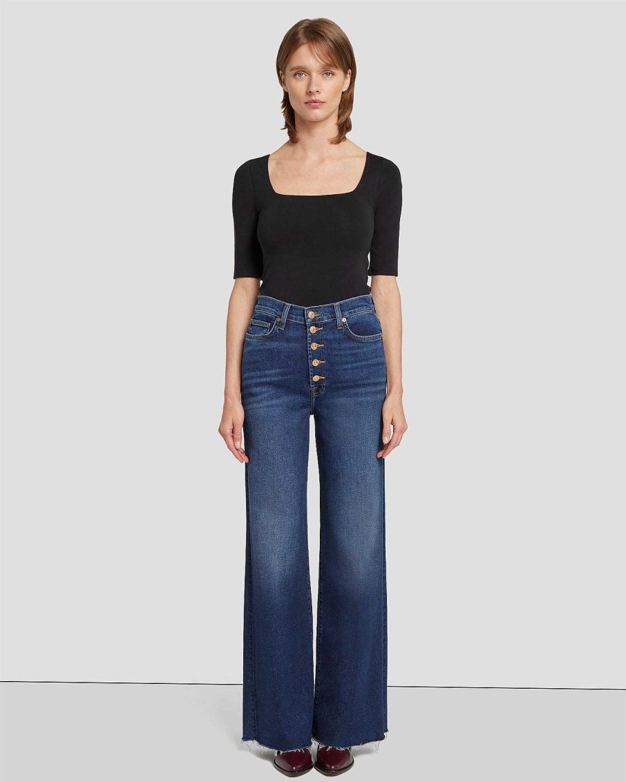 Donne 7 For All Mankind Jeans | Jo In Di Lusso Vintage A Vita Ultra Alta Anima Profonda