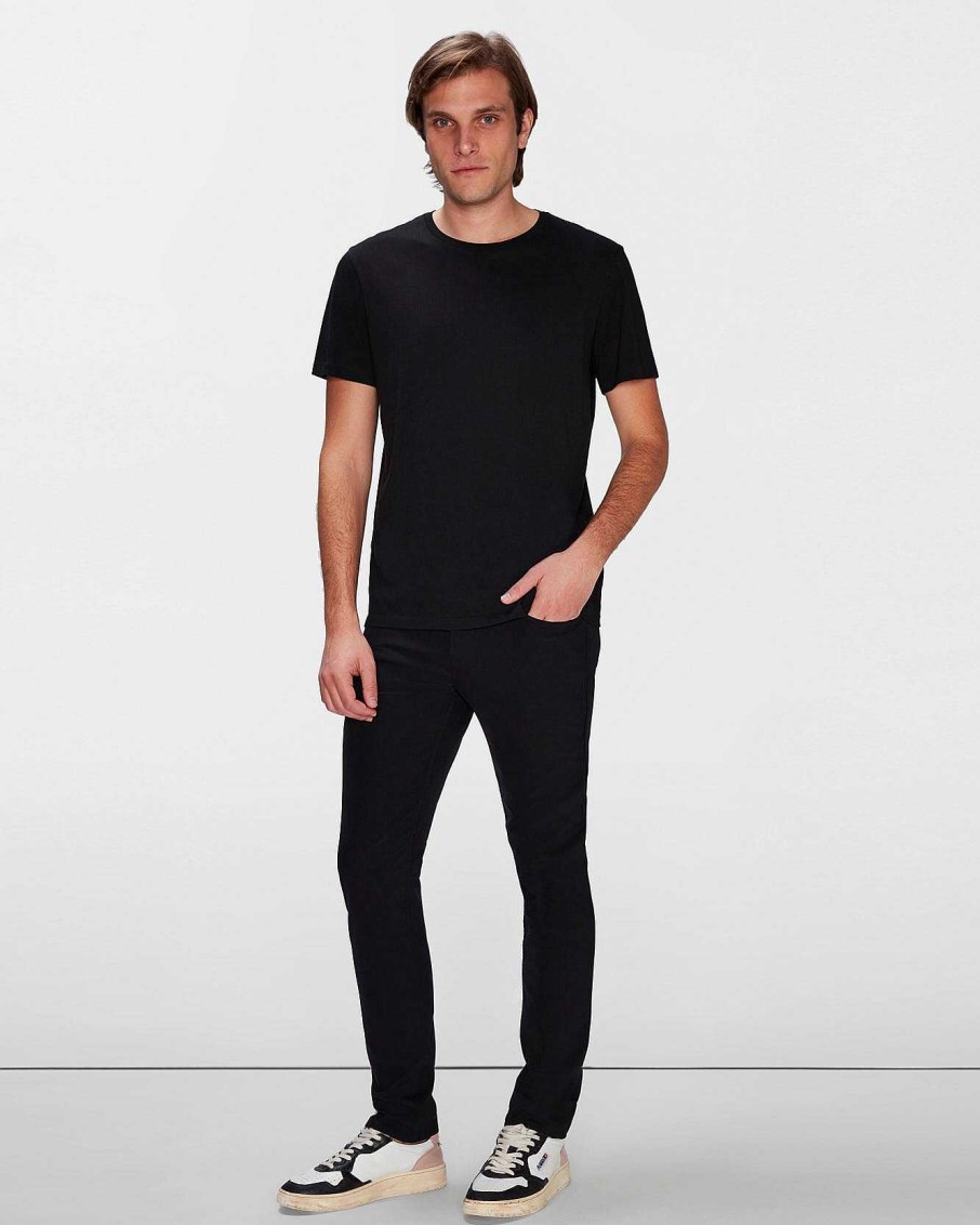 Uomo 7 For All Mankind Pantaloncini E Pantaloni | Serie Tech Slimmy Affusolata Nero