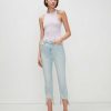 Donne 7 For All Mankind Jeans | Calza Slim Slim A Vita Alta Vintage Di Lusso Sole Blu