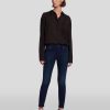 Donne 7 For All Mankind Jeans | Skinny Slim Alla Caviglia Illusion In Blu Crepuscolo Siltwltblu