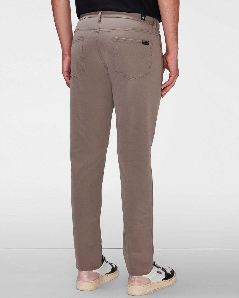 Uomo 7 For All Mankind Pantaloncini E Pantaloni | Serie Tech Slimmy Affusolata Grigio Chiaro