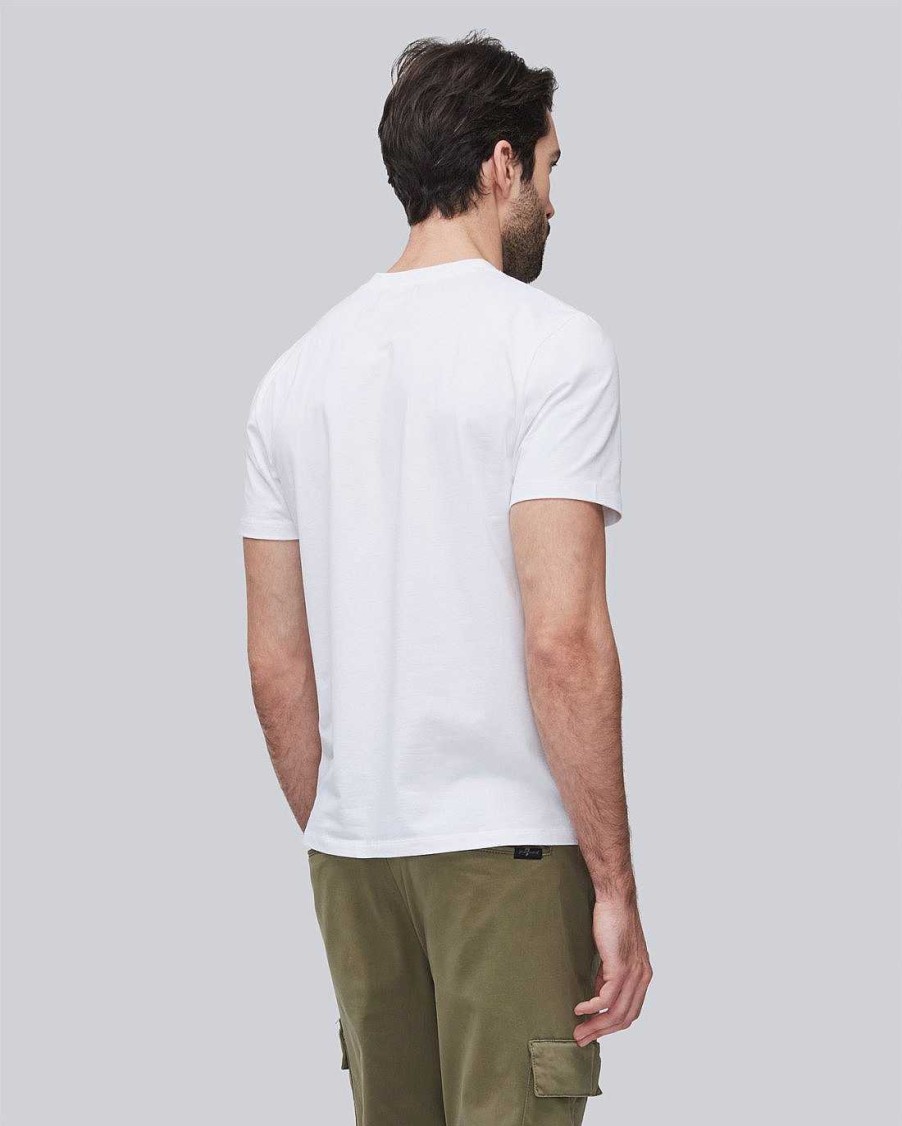 Uomo 7 For All Mankind Camicie | Maglietta Dalle Prestazioni Di Lusso Bianco