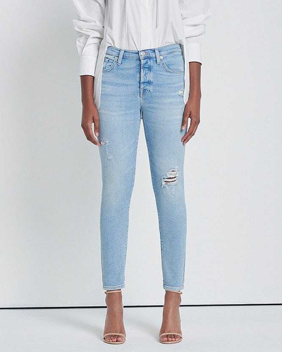 Donne 7 For All Mankind Jeans | Lusso Vintage Josefina In Fiore Selvatico