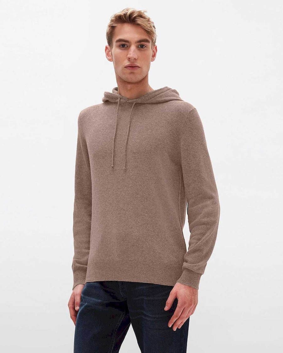 Uomo 7 For All Mankind Maglioni | Felpa Con Cappuccio In Cashmere Talpa