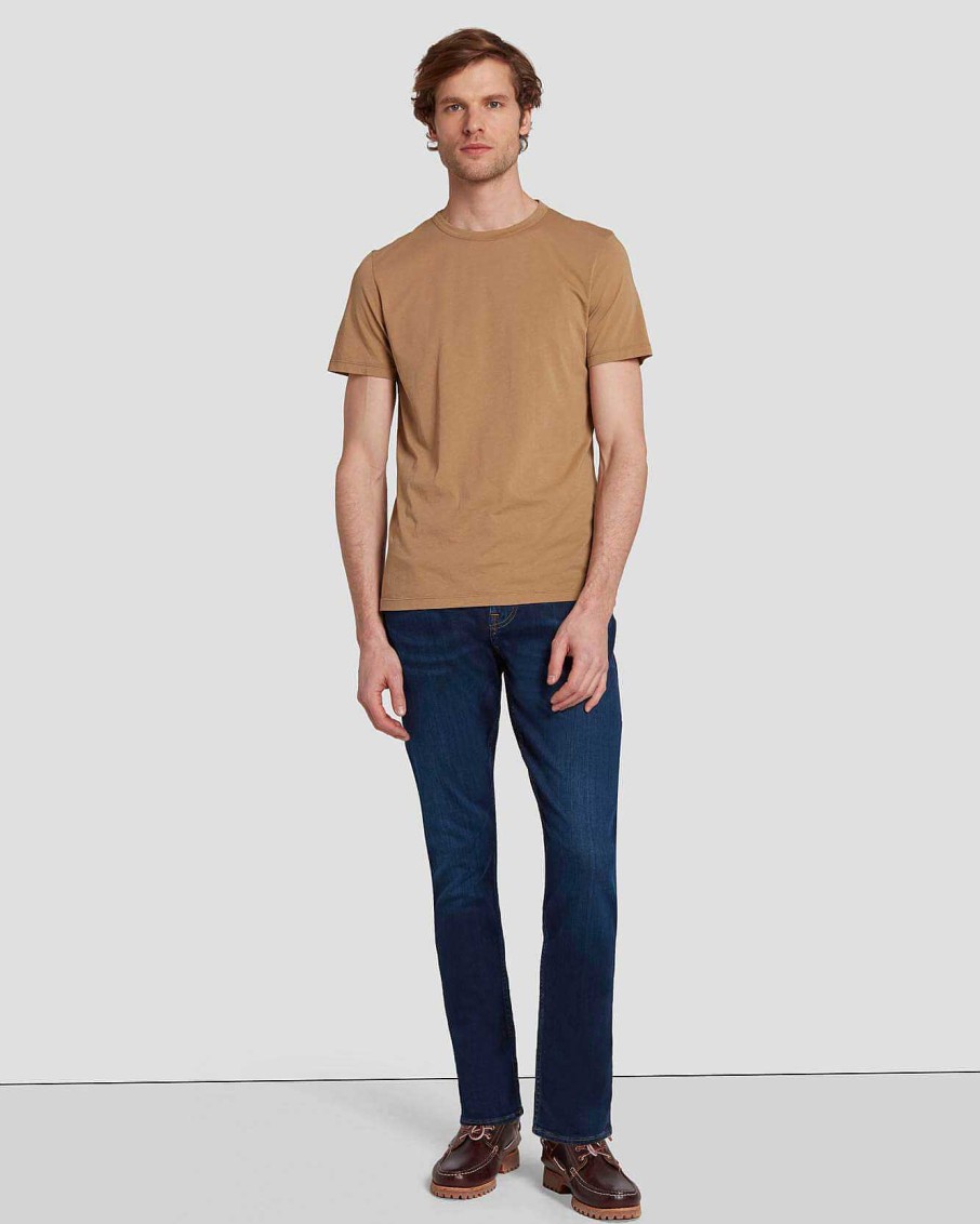 Uomo 7 For All Mankind Camicie | T-Shirt In Cotone Leggerissimo Letto Del Fiume