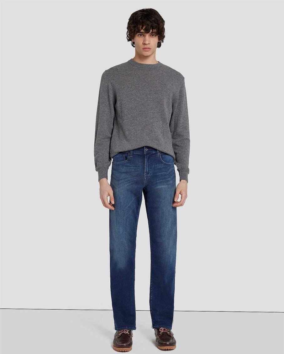 Uomo 7 For All Mankind Jeans | Austyn Squiggle Entra Lago Scuro