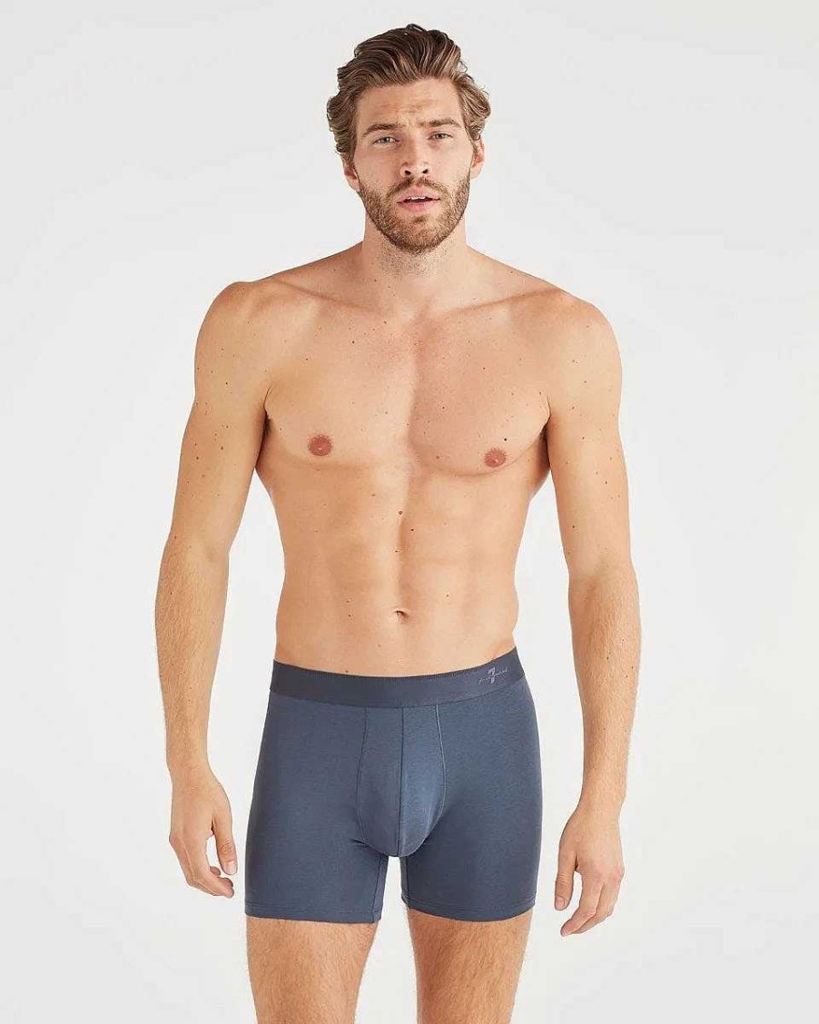 Uomo 7 For All Mankind | Confezione Da 2 Boxer Blu