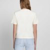 Donne 7 For All Mankind Cime | T-Shirt Girocollo Per Tutti I Giorni Bianco Antico