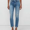 Donne 7 For All Mankind Jeans | Beauty Denim Josefina In Foglia Di Fico Foglia Di Fico De