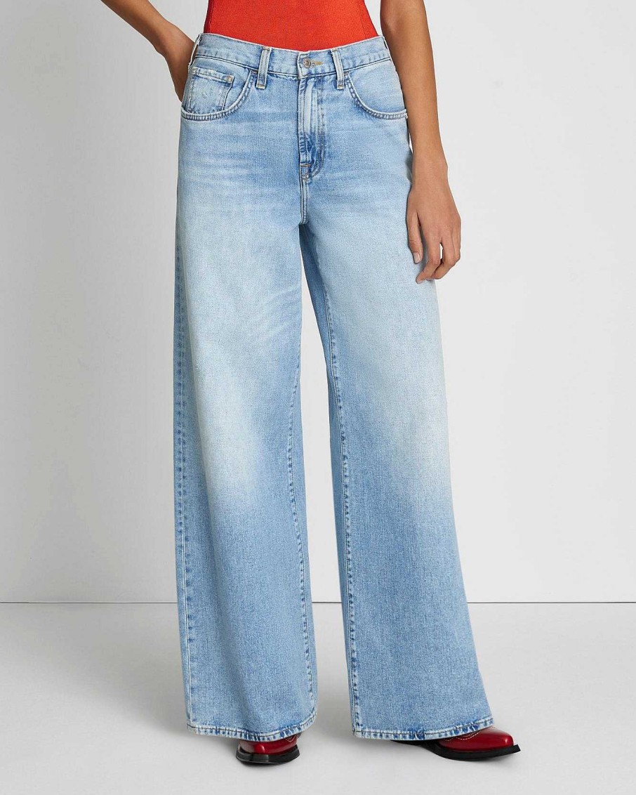 Donne 7 For All Mankind Jeans | Easy Lo Slouchy Gamba Larga Dentro Rothwell