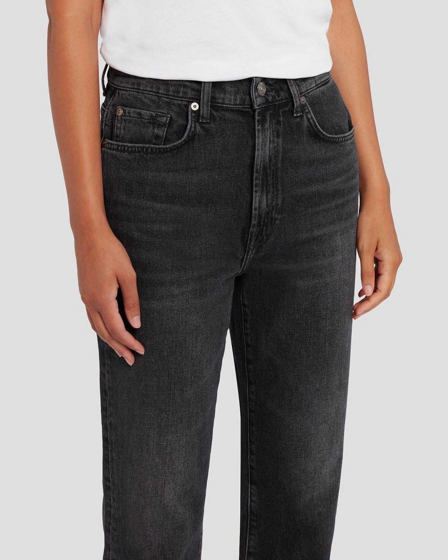 Donne 7 For All Mankind Jeans | L'Umanita Logan Stovepipe In Liquirizia