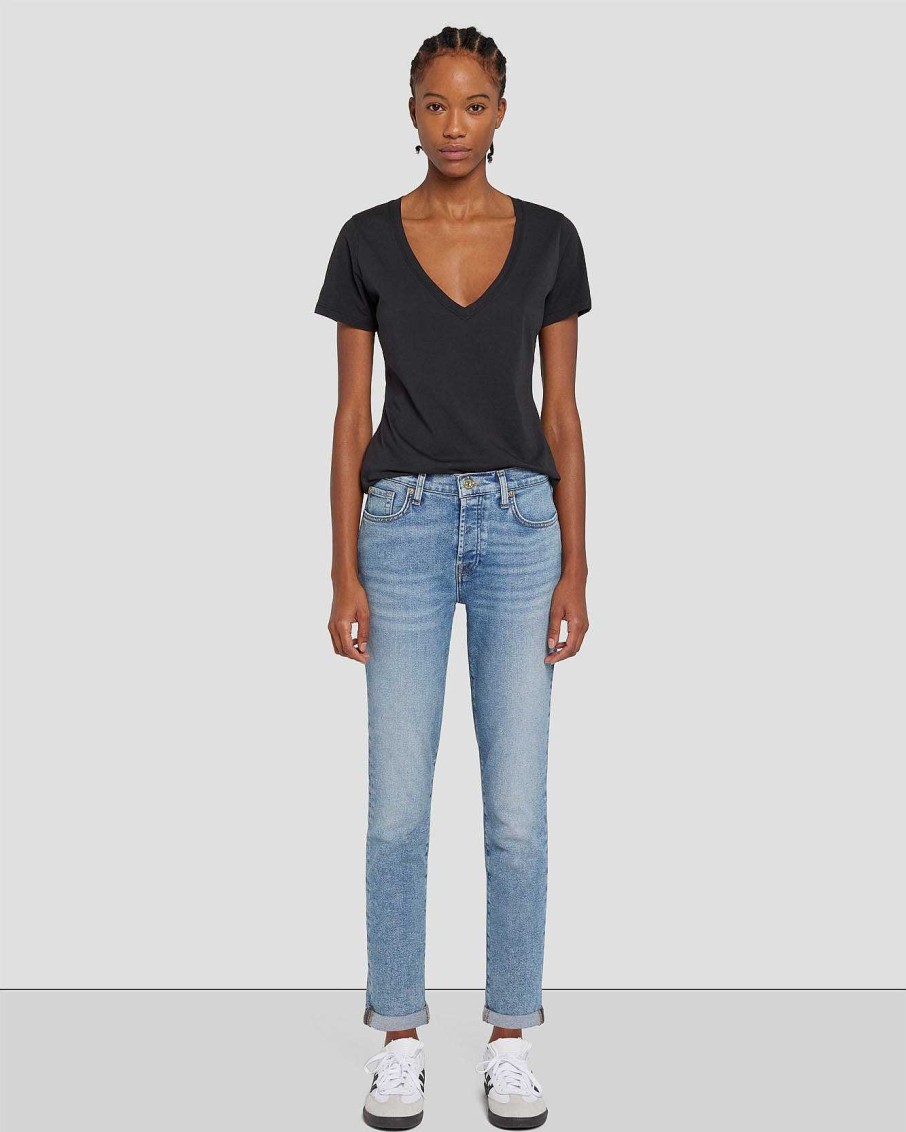 Donne 7 For All Mankind Jeans | Lusso Vintage Josefina In Fai Da Te