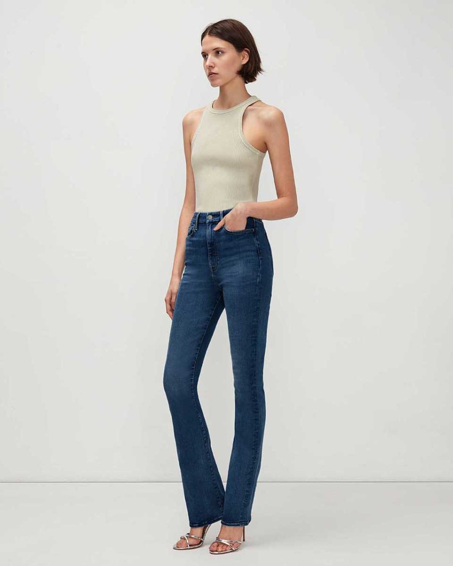 Donne 7 For All Mankind Jeans | Stivaletto Skinny A Vita Ultra Alta Senza Filtro In Sophie Blue Sophieblu