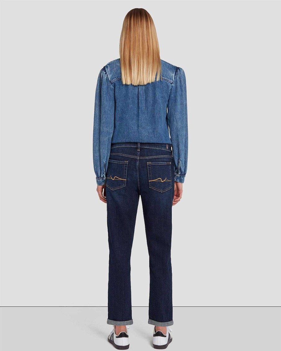 Donne 7 For All Mankind Jeans | Twill Rotto Josefina In Calix