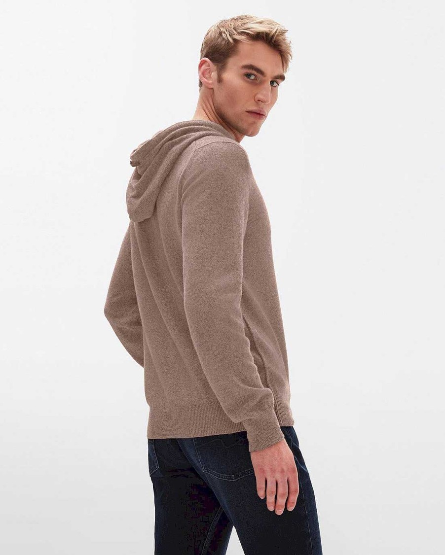 Uomo 7 For All Mankind Maglioni | Felpa Con Cappuccio In Cashmere Talpa