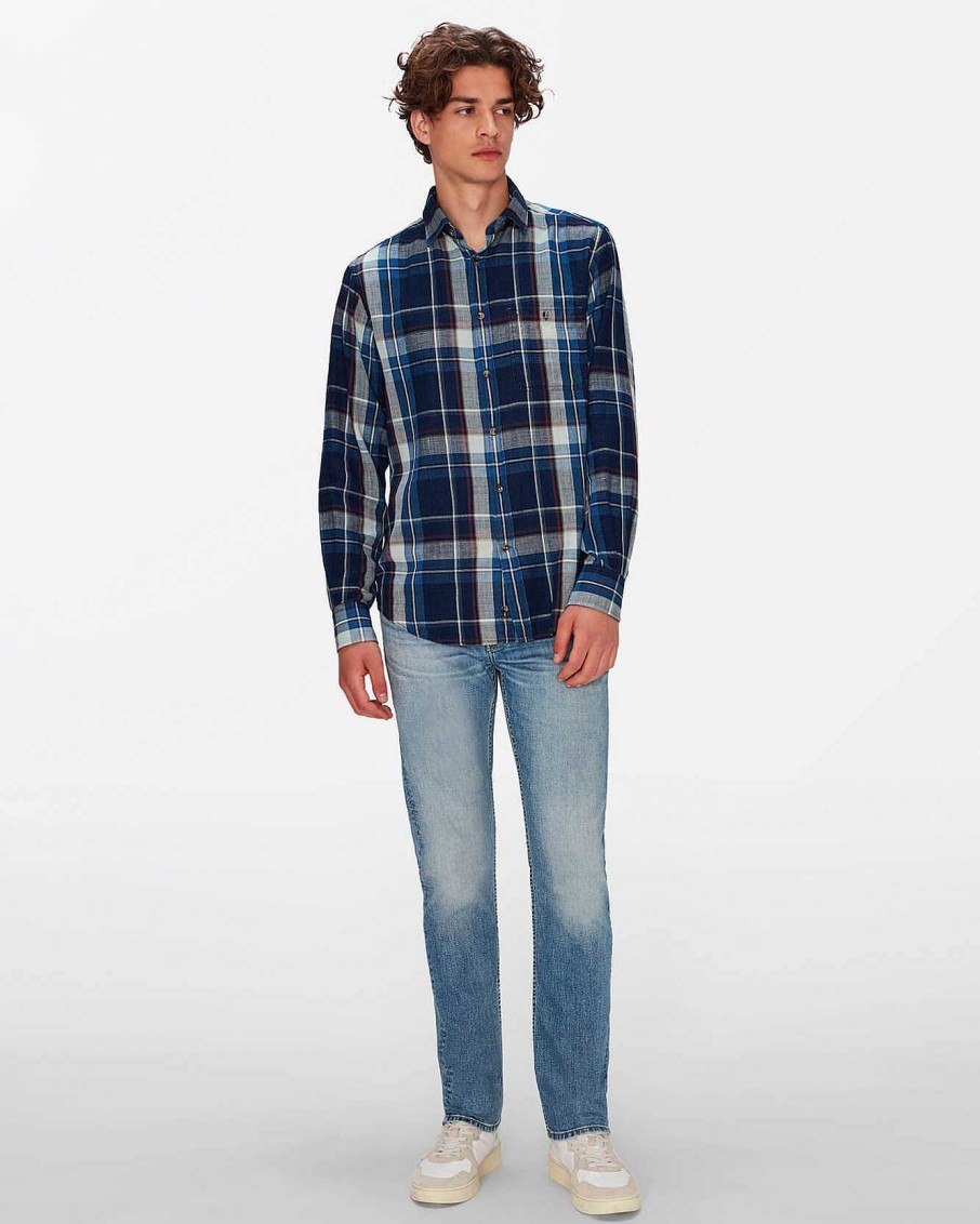 Uomo 7 For All Mankind Jeans | Trama Aerea Viscida Dentro Portofino