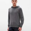 Uomo 7 For All Mankind Maglioni | Felpa Con Cappuccio In Cashmere Grigio