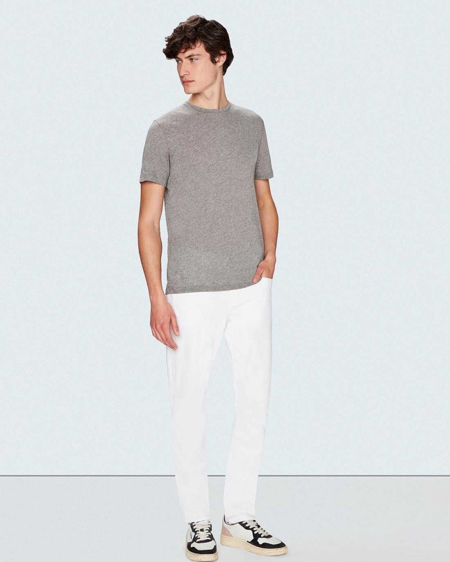 Uomo 7 For All Mankind Camicie | T-Shirt In Misto Cashmere Grigio Melange