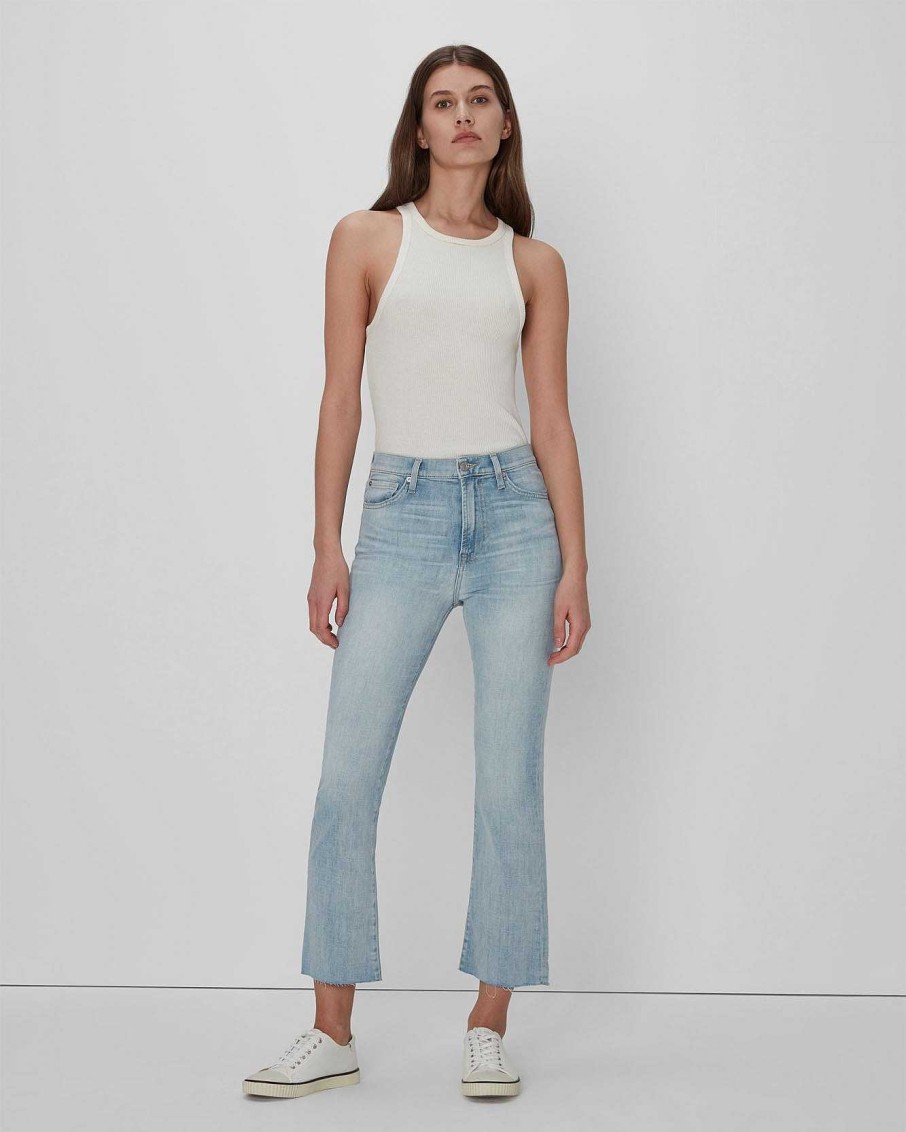 Donne 7 For All Mankind Jeans | Calcio Sottile Della Mano Sinistra Rosmarino