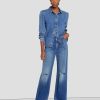 Donne 7 For All Mankind Jeans | L'Umanita Kate Modern Direttamente Dentro Ardesia