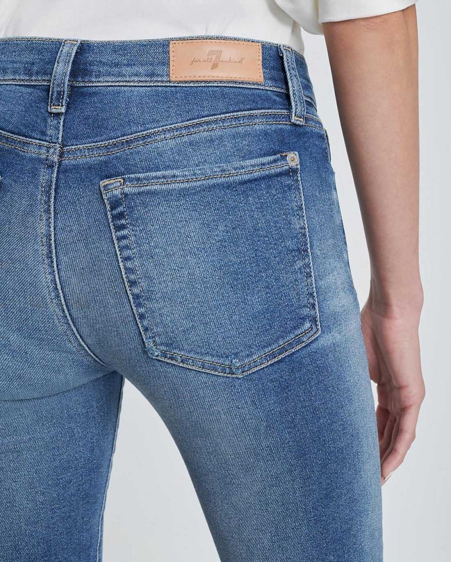 Donne 7 For All Mankind Jeans | Caviglia Roxanne Vintage Di Lusso Petunia