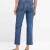 Donne 7 For All Mankind Jeans | Vita Alta Ritagliata Dritta In Una Luce Autentica Invecchiata Distauthlt