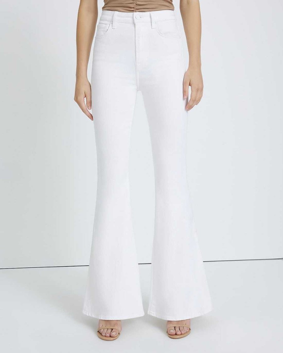 Donne 7 For All Mankind Jeans | Jeans Mega Svasati Bianco Pulito