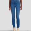 Donne 7 For All Mankind Jeans | Pantaloni Skinny Alla Caviglia A Vita Ultra Alta Senza Filtro Mazete