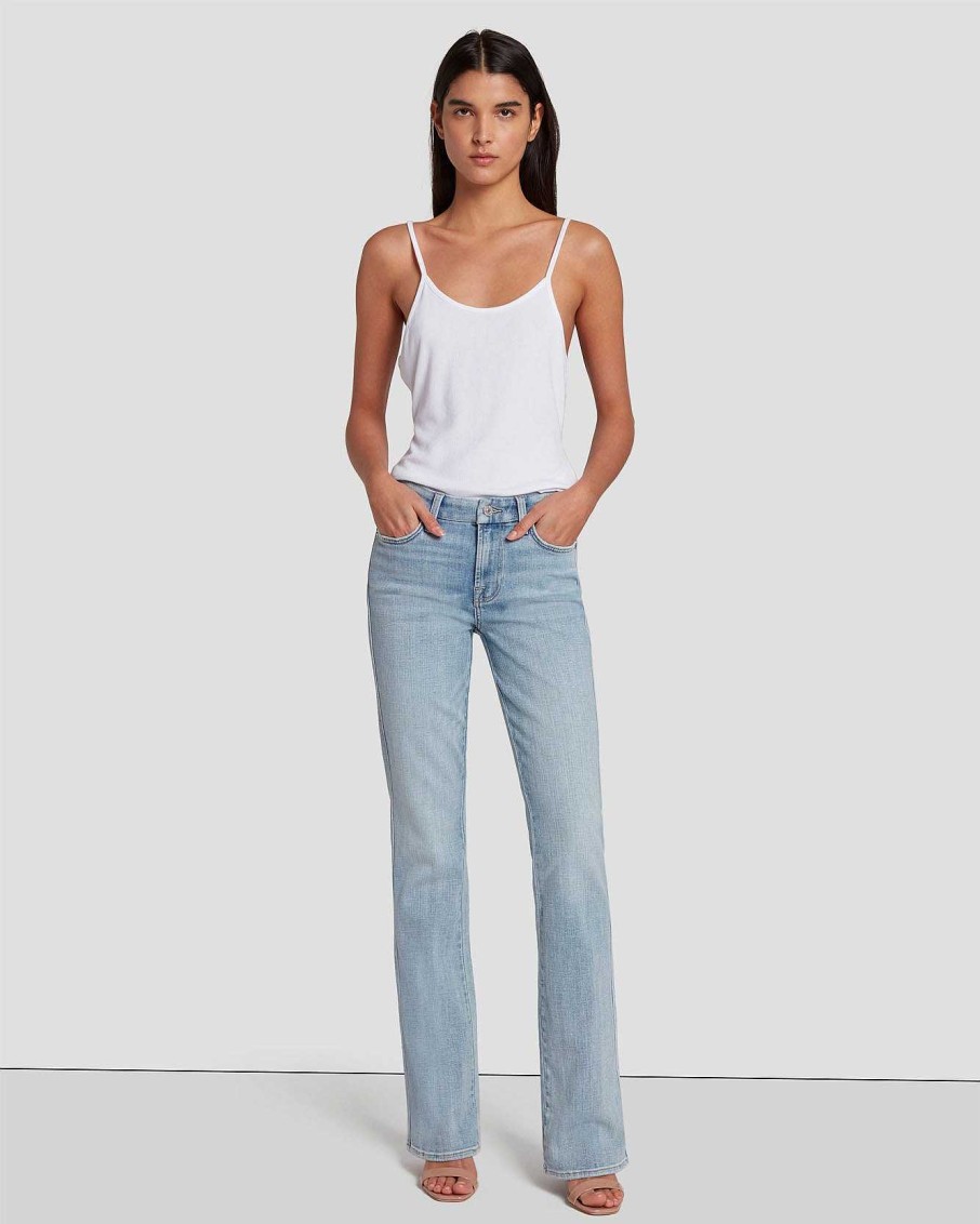 Donne 7 For All Mankind Jeans | Kimmie Bootcut In Twill Rotto Coco Prive