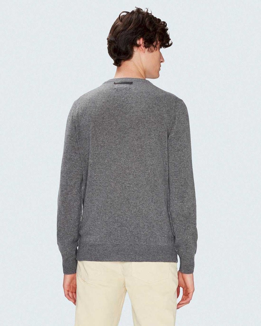 Uomo 7 For All Mankind Maglioni | Girocollo In Cashmere Grigio