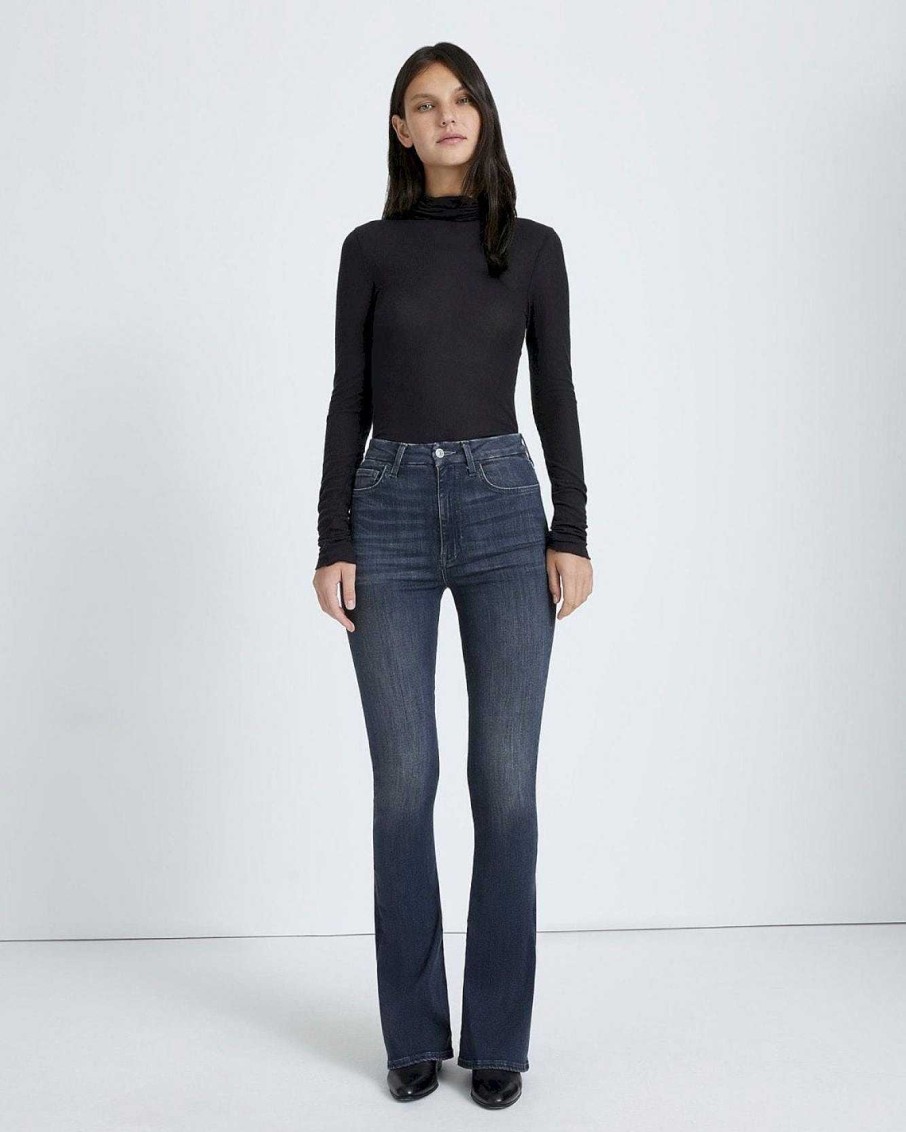 Donne 7 For All Mankind Jeans | Senza Filtro Bootcut Skinny A Vita Ultra Alta Stella Alpina