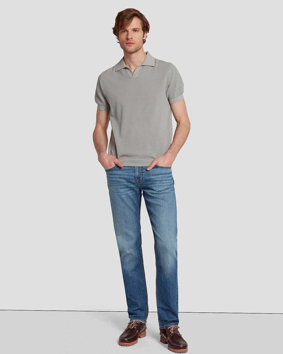 Uomo 7 For All Mankind Jeans | Trama Aerea Direttamente Dentro Alameda